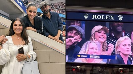 Alia Bhatt Ranbir Kapoor US Open Match Enjoy करते Inside Video Viral | Boldsky