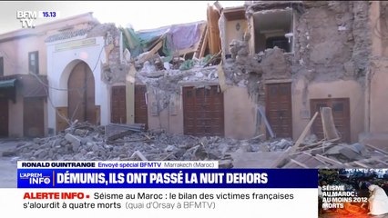 Download Video: Séisme au Maroc: démunis et par crainte de répliques sismiques, ces habitants ont passé la nuit dehors