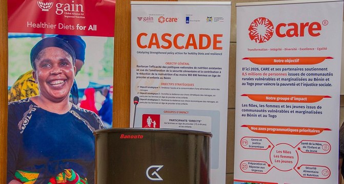 Lutte contre la malnutrition au Bénin : lancement du projet CASCADE par CARE et GAIN