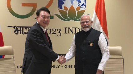 G20 계기 한-인도 정상회담..."北 단호한 대응 필요" / YTN