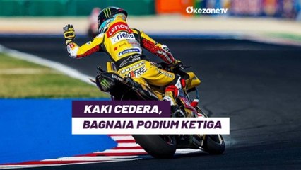 Download Video: Minggu Lalu Kaki Terlindas, Pecco Bagnaia Podium MotoGP San Marino 2023