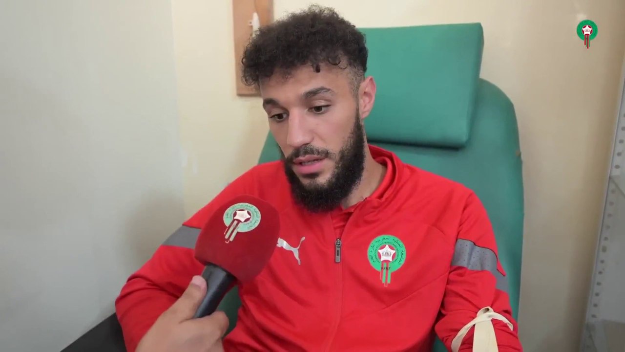 منتخب المغرب الوطني يعبر عن تضامنه مع الشعب الم...