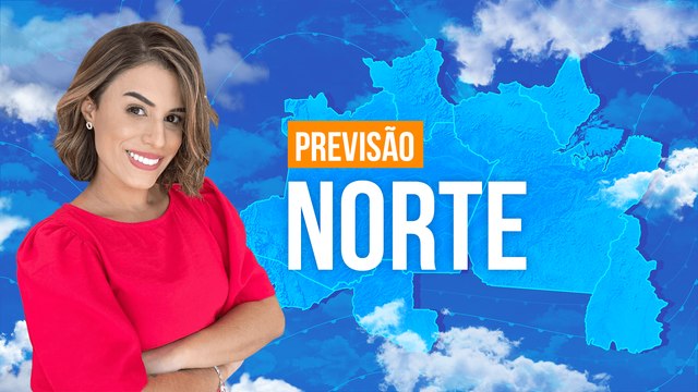 Previsão Norte - Pancadas de chuva forte entre RR e o AM