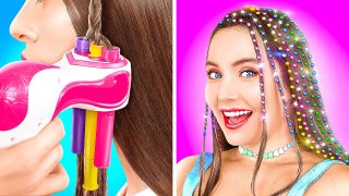 Best Beauty Gadgets You Need To Try || From Nerd To Beauty Queen! Fantastic Hair Ideas By 123 Go!