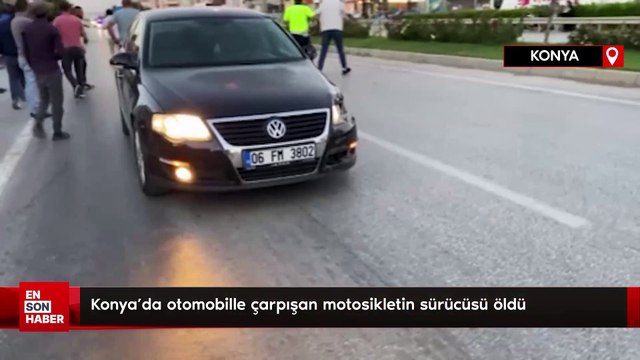 Konya'da otomobille çarpışan motosikletin sürücüsü öldü