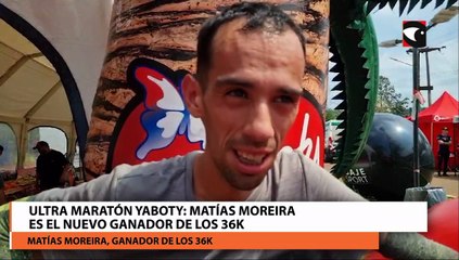 Ultra Maratón Yaboty  Matías Moreira fue el más rápido en los 36K