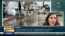 Chile: Contingente de carabineros limita movilización hacia el Cementerio General