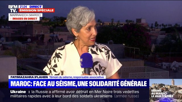 J'ai tout de suite compris que c'était un tremblement de terre : le témoignage de Fatima Zahra Iflahen, témoin du séisme