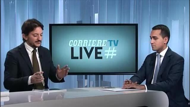 Di Maio a #CorriereLive: «Cantone arbitro delle banche? Renzi gli farà dirigere anche il traffico»