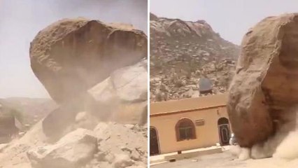 La casa più fortunata del mondo: masso gigante si ferma a meno di un metro dal disastro