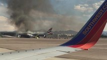 Aereo prende fuoco a Las Vegas: l’arrivo dei mezzi di soccorso