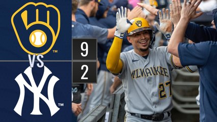Resumen Cerveceros de Milwaukee vs Yankees de Nueva York MLB 09-09-2023