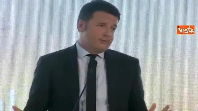 Renzi cita poesia d'amore di Neruda a inaugurazione impianto Enel