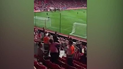 Lukaku colpisce tifosa  e va a scusarsi in tribuna