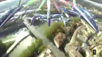 4 novembre: ecco com'è Roma vista dalle Frecce tricolori