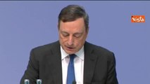 Draghi: «Pronti a usare tutti strumenti a disposizione della Bce»