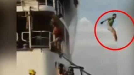 Ormoc, il disperato salvataggio dal traghetto in fiamme