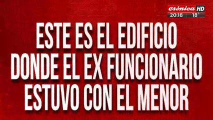 Este es el edificio donde el ex funcionario estuvo con el menor