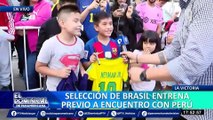 Selección de Brasil ya entrena en el Estadio de Matute