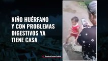 Niño huérfano y con problemas digestivos ya está en su nueva casa