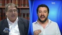Scontro televisivo tra  Napoletano e Salvini