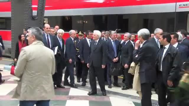 Mattarella lascia Milano a bordo del nuovo Frecciarossa 1000