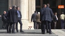 Mattarella arriva a Montecitorio per la presentazione del Rapporto 2015 Italiadecide