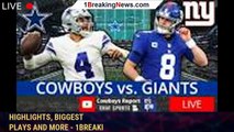 Sunday Night Football live updates: Cowboys vs. Giants highlights, biggest