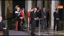 Mattarella: «Il Quirinale sia casa degli italiani»