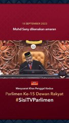 Mohd Sany dikenakan amaran