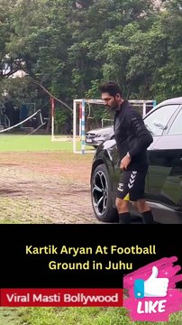 Kartik Aaryan, Ibrahim Ali Khan and Tiger Shroff At Football Ground in Juhu Viral Masti Bollywood