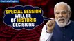 Parliament Special Session: PM Modi addresses media, mentions Chandrayaan-3 and G20 | Oneindia News