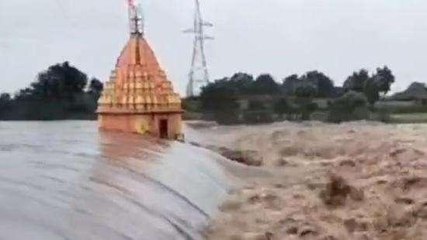 राजगढ़: भारी बारिश से उफान पर नदी नाले,पुलिस की जनता से अपील