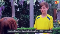 Judah Mackey (Connor) celebrates his 100th episode before leaving (permanently)