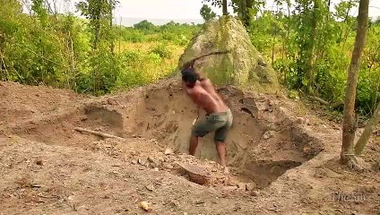 Life in jungle- Build Five Star Underground House with Pool