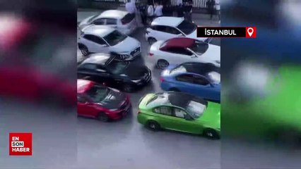 İstanbul'da düğün klasiği: Konvoydaki araçlar hem drift attı hem yolu kapattı