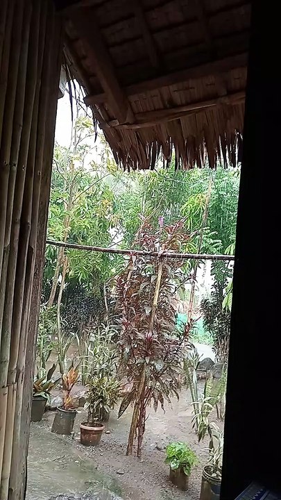 pouring rain