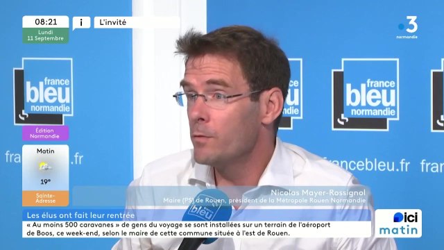 Nicolas Mayer-Rossignol, maire de Rouen et président de la Métropole Rouen Normandie