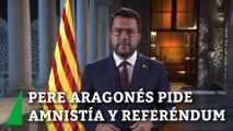 Aragonès exige a Sánchez negociar un referéndum y señala que la amnistía no es más que 