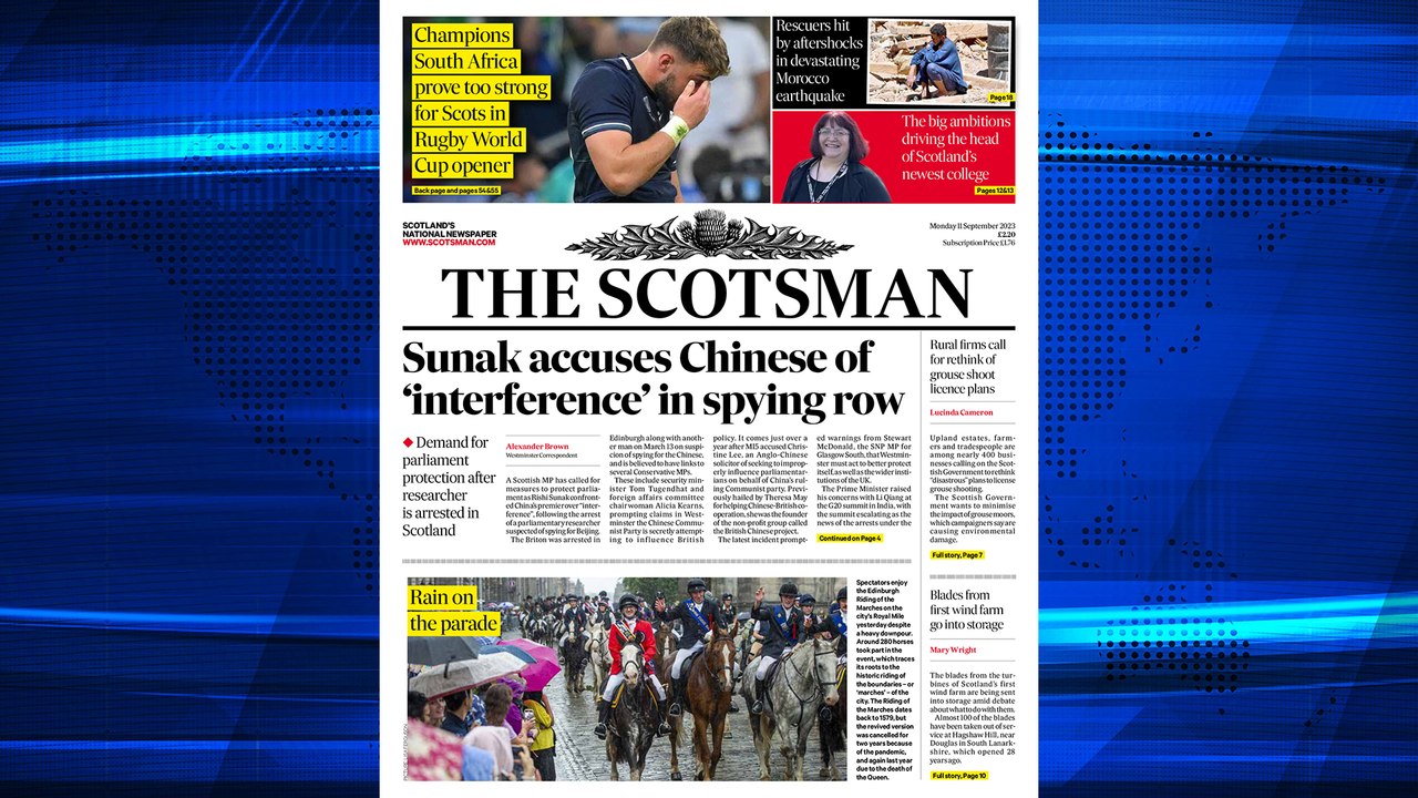 The Scotsman Bulletin Monday September 11 2023 #Morocco #Earthquake