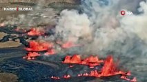 Hawaii’de Kilauea Yanardağı'nın faaliyete geçtiği anlar kamerada! Lav ve kül püskürttü