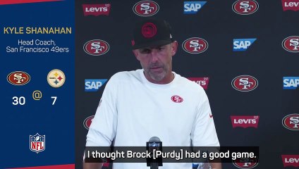 Purdy 'had a hell of a game' - 49ers coach Shanahan