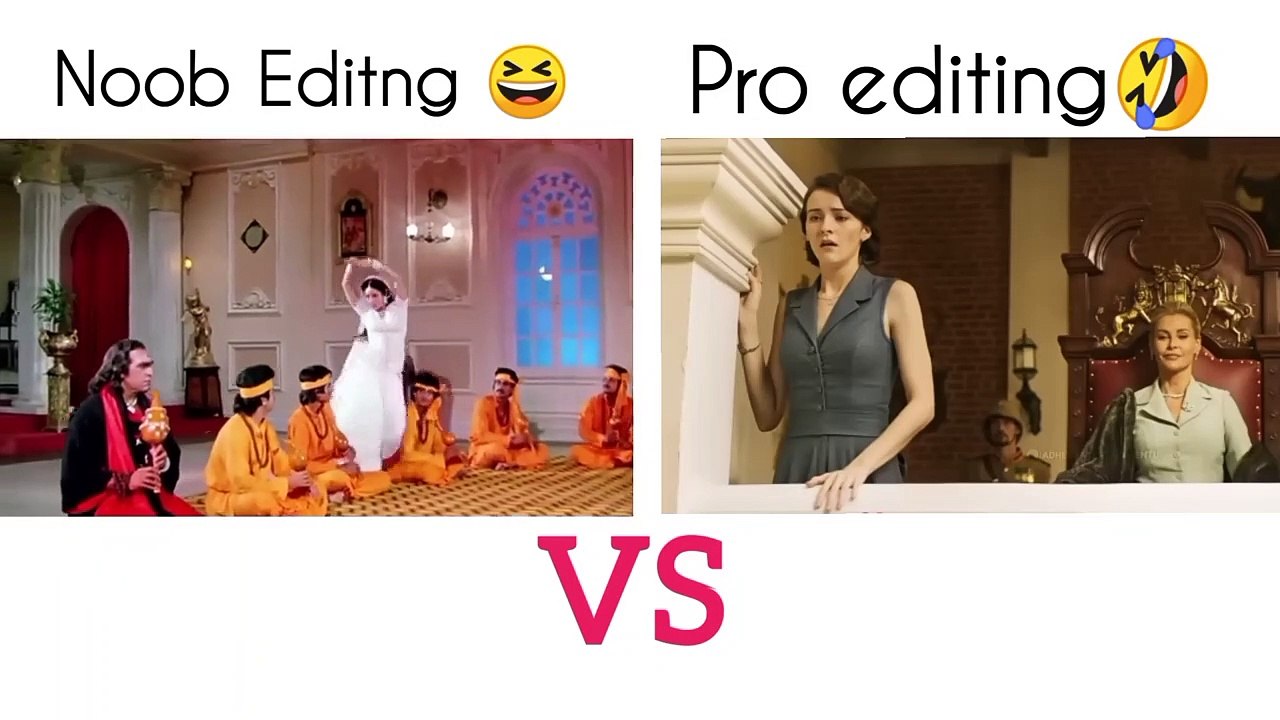 Noob Editng Vs pro Editng Funny Trend vedo  New vs Old song