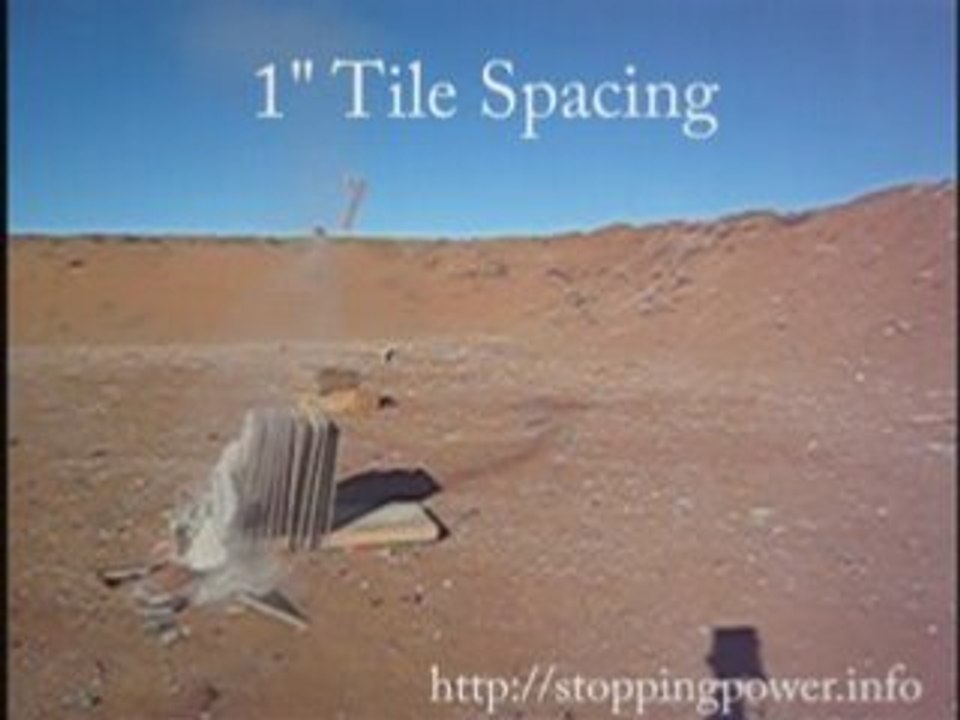 Ruger Mini-14 .223 vs 1" tile spacing