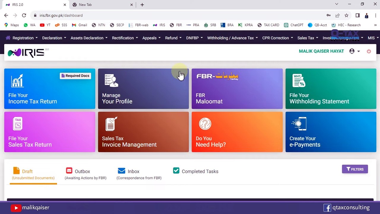 Government & Private Teachers & Researchers Income Tax Return 2023 FBR Pakistan Iris 2.0
