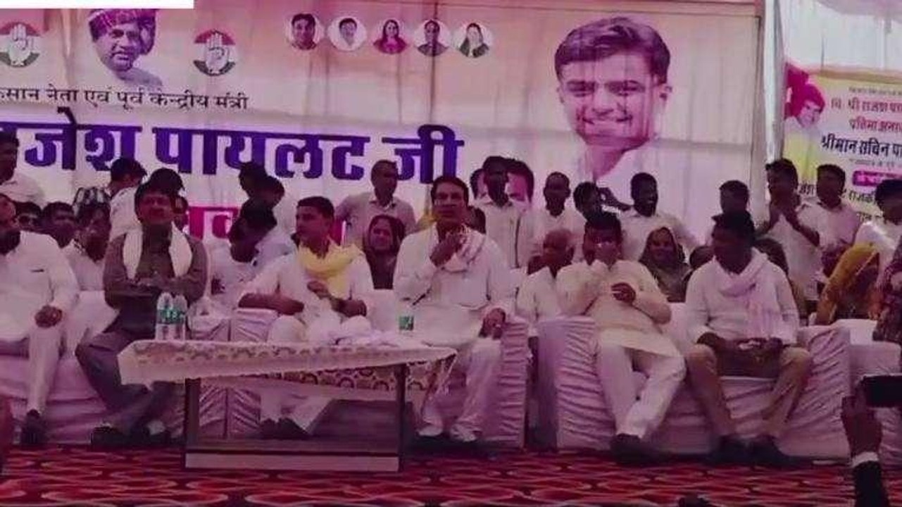 दौसा: बांदीकुई में राजेश पायलट की मूर्ति का अनावरण, देखिए क्या बोले सचिन पायलट
