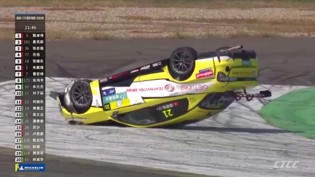 TCR China 2023 Shanghai 2 Race 2 Restart Pan Flips