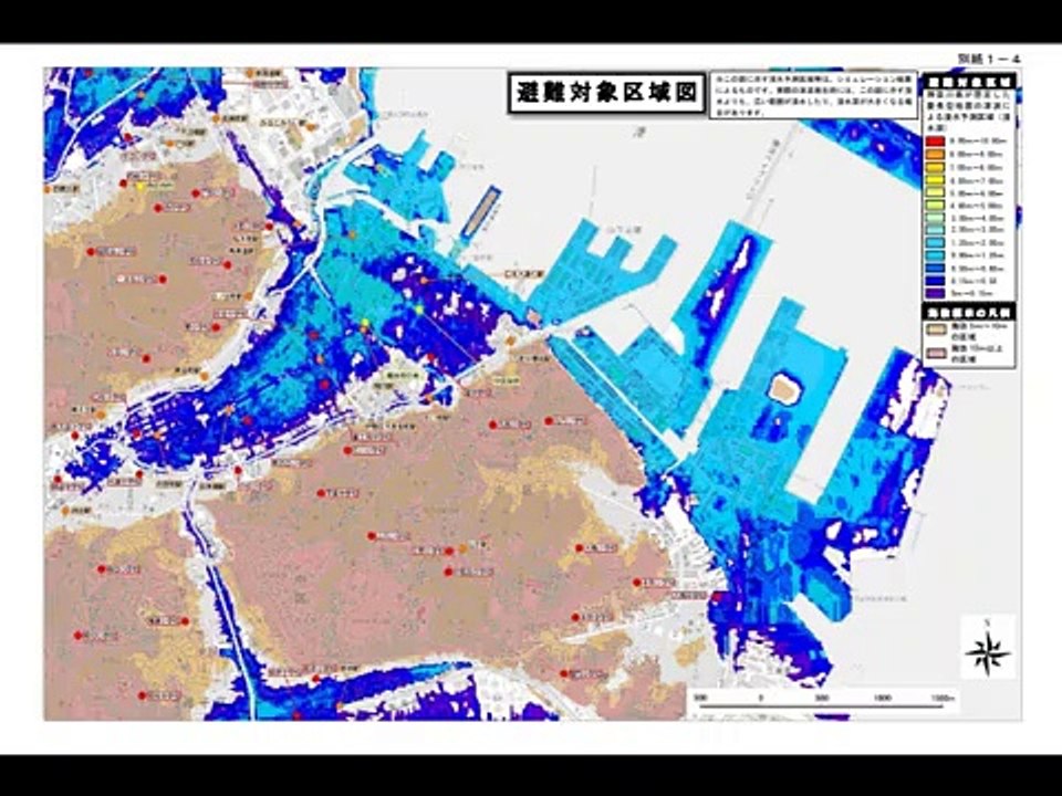 don't live here横浜 津波 浸水 液状化ハザードマップ 抜粋