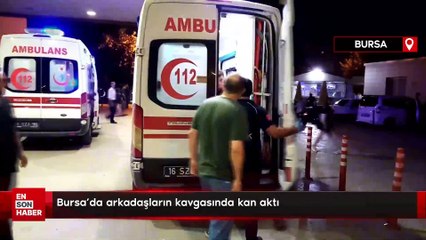 Bursa'da arkadaşların kavgasında kan aktı