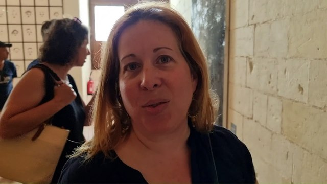 Visite de la salle des chasses au Domaine national de Chambord par Virginie Berdal, chargée de recherches au Domaine national de Chambord (Antoine Marette/Radio France)